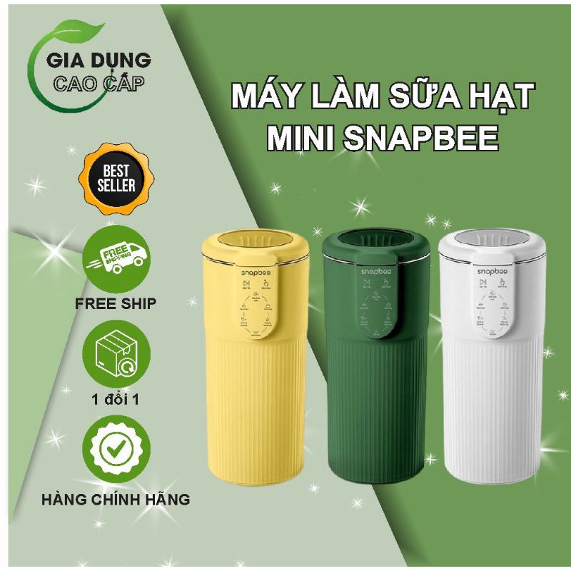Máy Làm Sữa Hạt Mini Đa Năng Snapbee, Làm Sinh Tố, Nấu Cháo, Soup ...