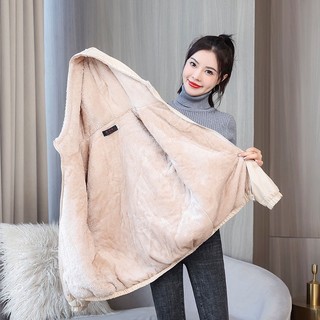 Áo Khoác Đệm Cotton Dày Dặn Ấm Áp Chống Thấm Nước Thời Trang Mùa Đông Cho Nữ