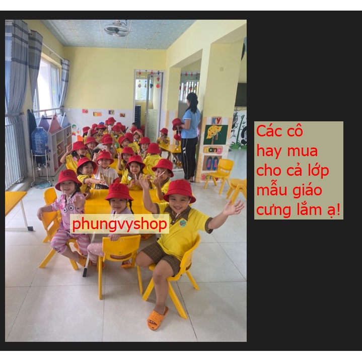 Bé 2.5-6 Tuổi/ Vòng đầu 52cm_ Mũ Bo cực dễ thương THÊU KHUNG GẤU- Nón Tai bèo