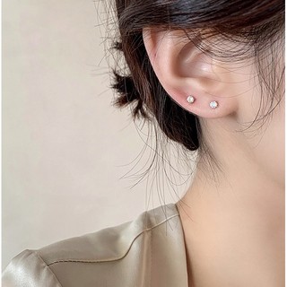 Khuyên tai nam nữ LAMY Elegant Earrings Gold 3025 - Khuyên tai bạc Lamy