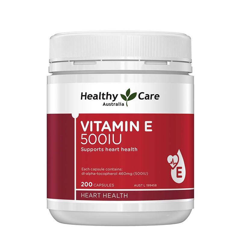 Viên Uống Vitamin E Healthy Care 500IUtăng sức đề kháng của cơ thể, cải thiện trí nhớ