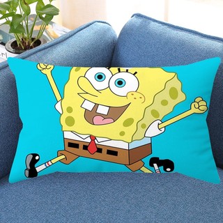 Spongebob Patrick Star Một Mặt In Hình Chữ Nhật Polyester Gối Phòng Ngủ Sofa Trang Trí Nhà Gối (Không Có Lõi Gối)