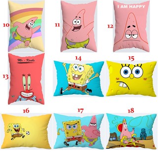 Spongebob Patrick Star Một Mặt In Hình Chữ Nhật Polyester Gối Phòng Ngủ Sofa Trang Trí Nhà Gối (Không Có Lõi Gối)