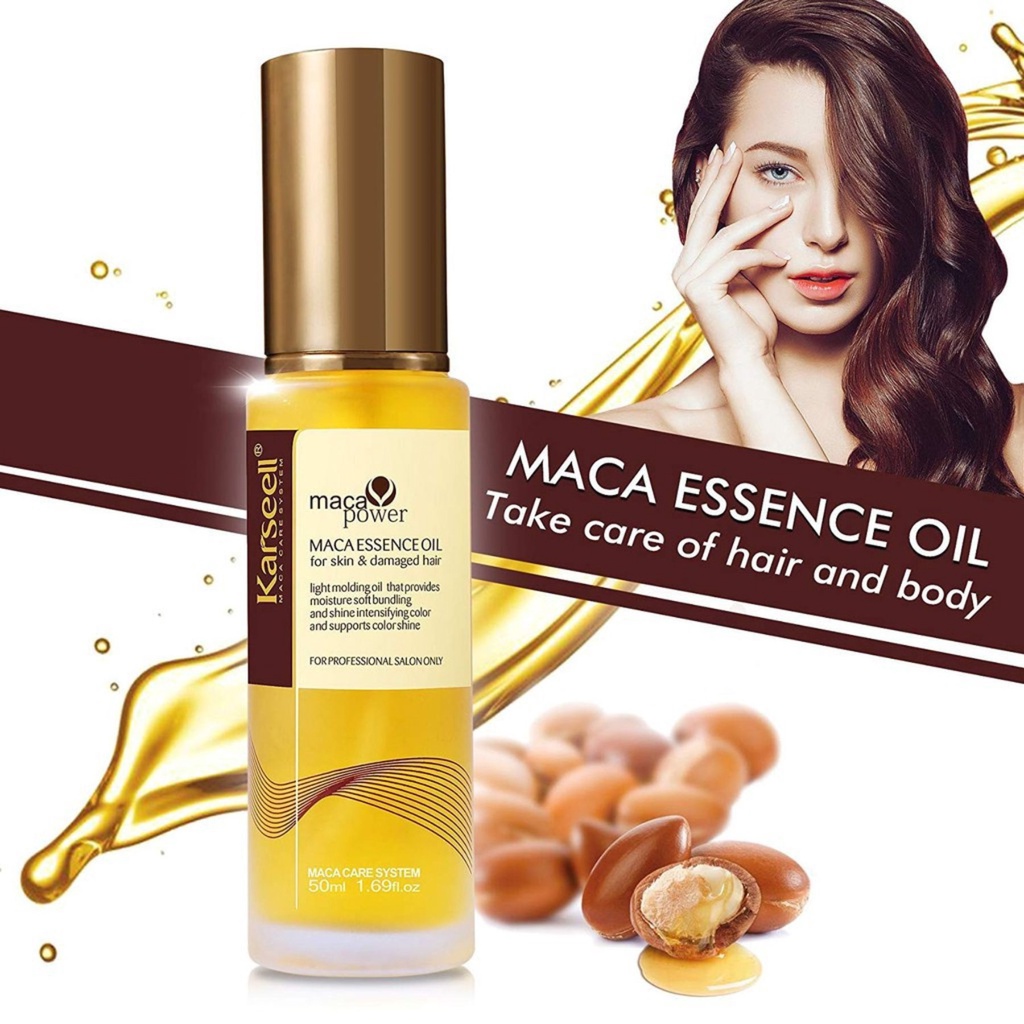 Dầu dưỡng tóc Karseell Maca Essence Oil – 50ml dưỡng ẩm giúp tóc luôn mềm mại