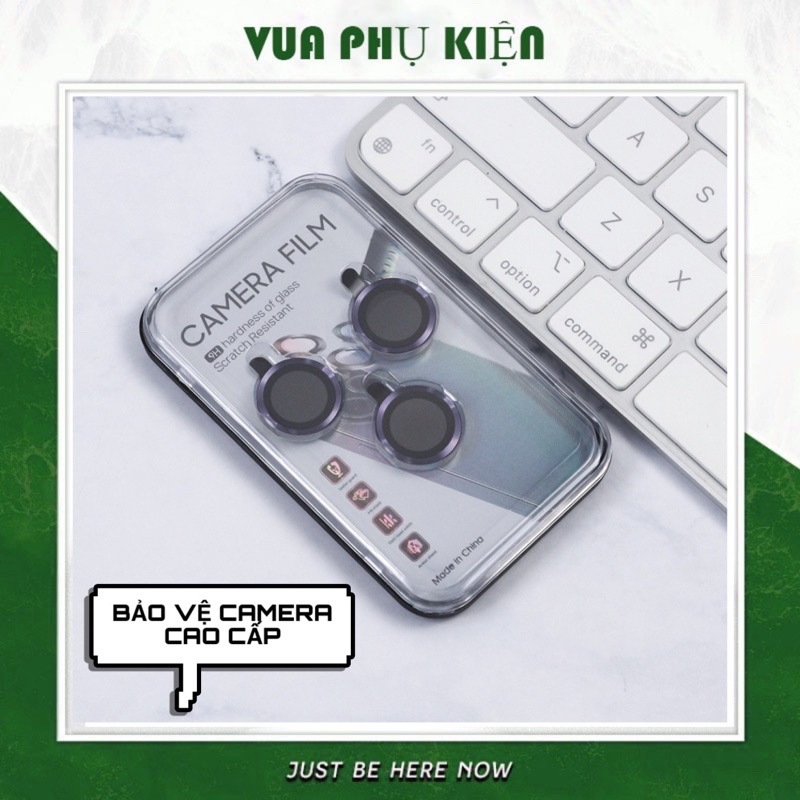 Bảo vệ camera iphone trơn Nguyên Bản 17/16/15/14/13/12/11/Pro/Max/Plus/ Bộ 3 Mắt Camera Trơn