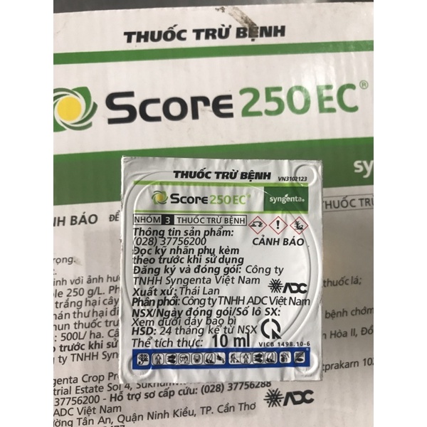 Thuốc trừ nấm bệnh Score 250EC (10ml) | Shopee Việt Nam