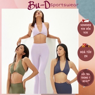 Đồ tập thể thao nữ kiểu thiết kế nữ mẫu mới quần ống loe(mã LOE3)