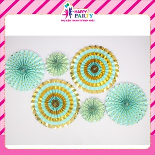 Set Quạt Giấy Trang trí Sinh Nhật Hoặc Làm Background tại Happy Party giá cũ 75k giảm còn 45k