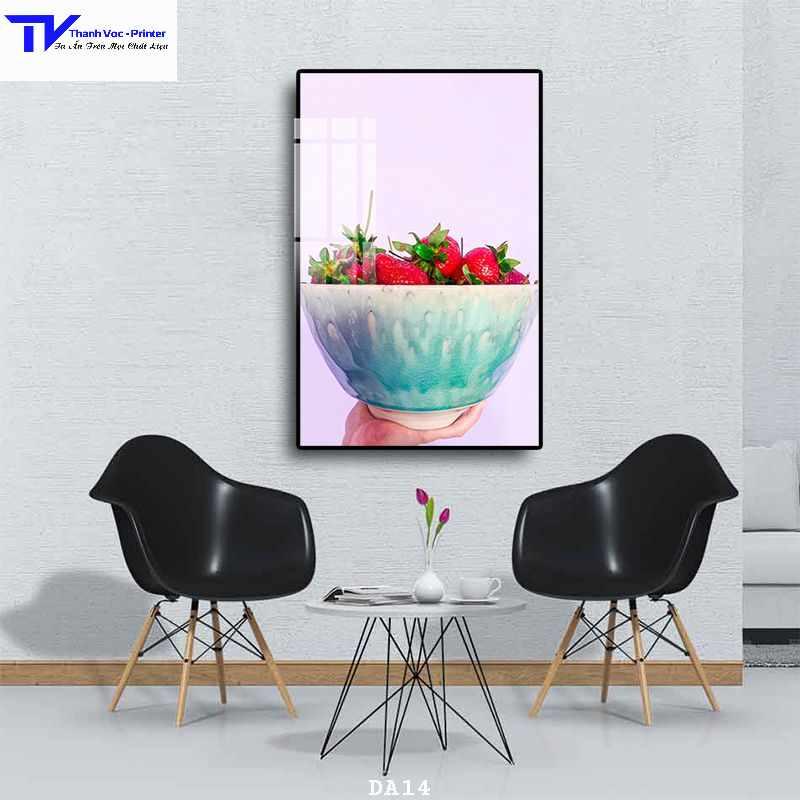 Tranh Treo Tường Trang Trí Phòng Ăn , Tranh Tráng Gương D40x60cm D50x75cm D60x90cm D70x110m