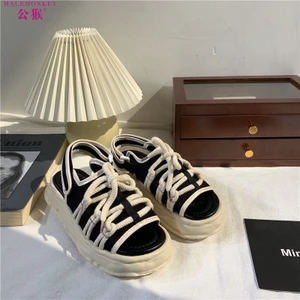 Dép Sandal đế độn dây đi học đi chơi