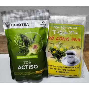 Trà atisô ladophar, trà bồ công anh ( combo 2 gói)