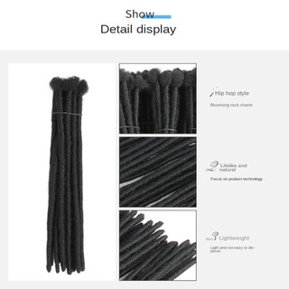 GUADALUPE1 1 Chiếc Handmade Dreadlock Chất Lượng Cao Đảng Xoăn Nữ Tóc Nối Dài Nam Tổng Hợp Tóc Tóc Afro Mềm Kinky Bím Tóc Số Lượng Lớn