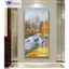 Tranh Treo Tường Sơn Dầu Phong Cảnh Đứng , Tranh Tráng Gương D40x60cm D50x75cm D60x90cm D70x110m