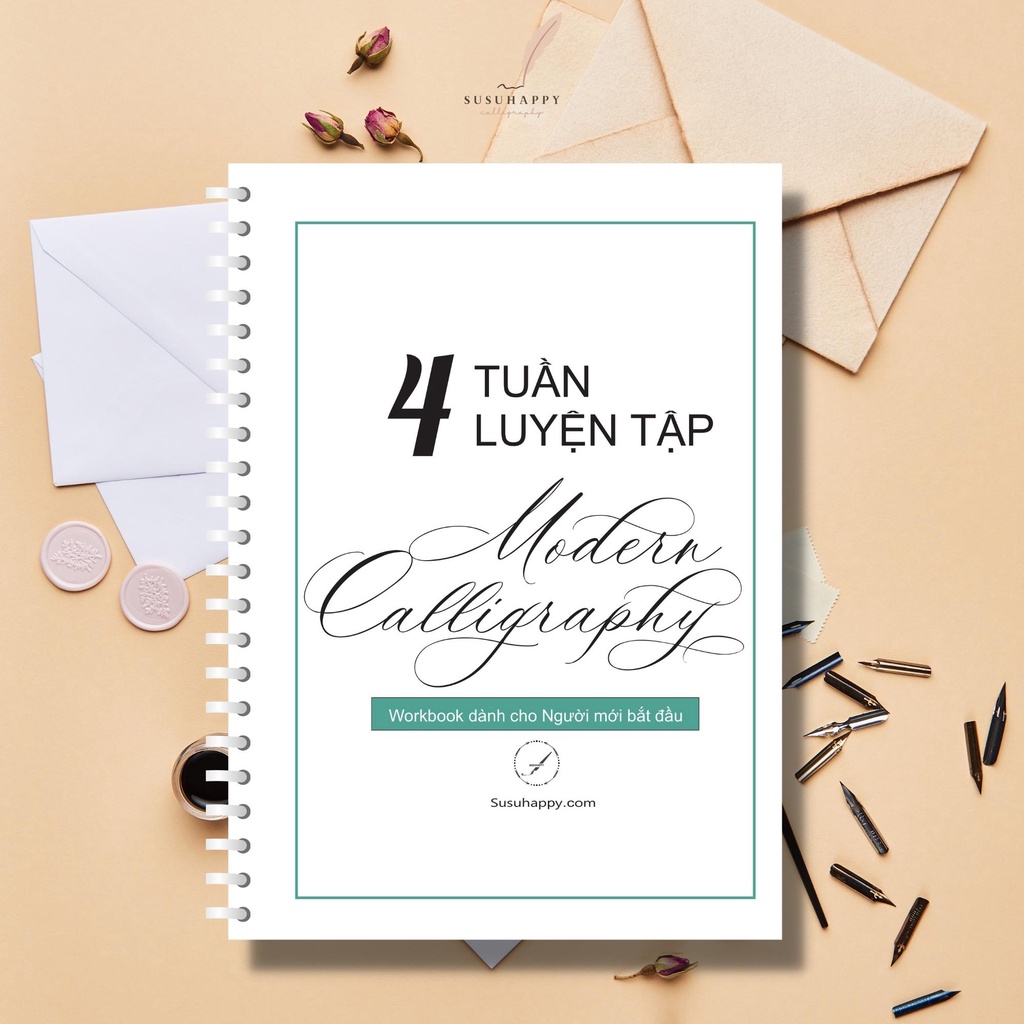 Workbook 4 tuần luyện tập Modern Calligraphy, Worksheet Tập Viết ...