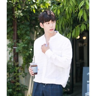 Áo Sơ mi Cổ trụ Unisex Style Hàn Quốc TSP