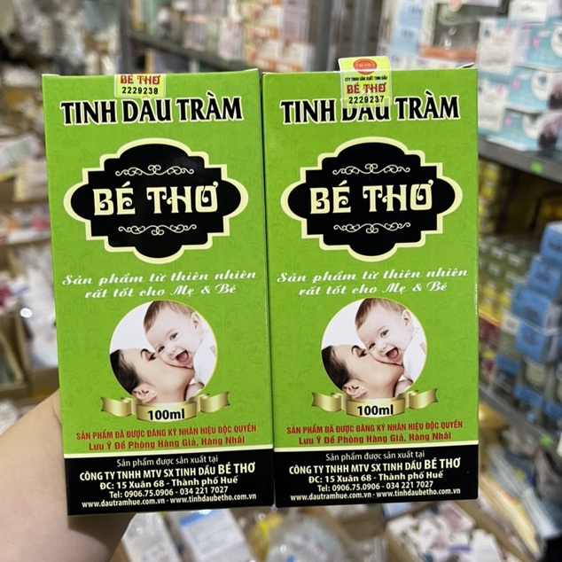 Dầu Tràm bé Thơ cho bé từ sơ sinh 100ml có tem chống hàng giả mesocshop