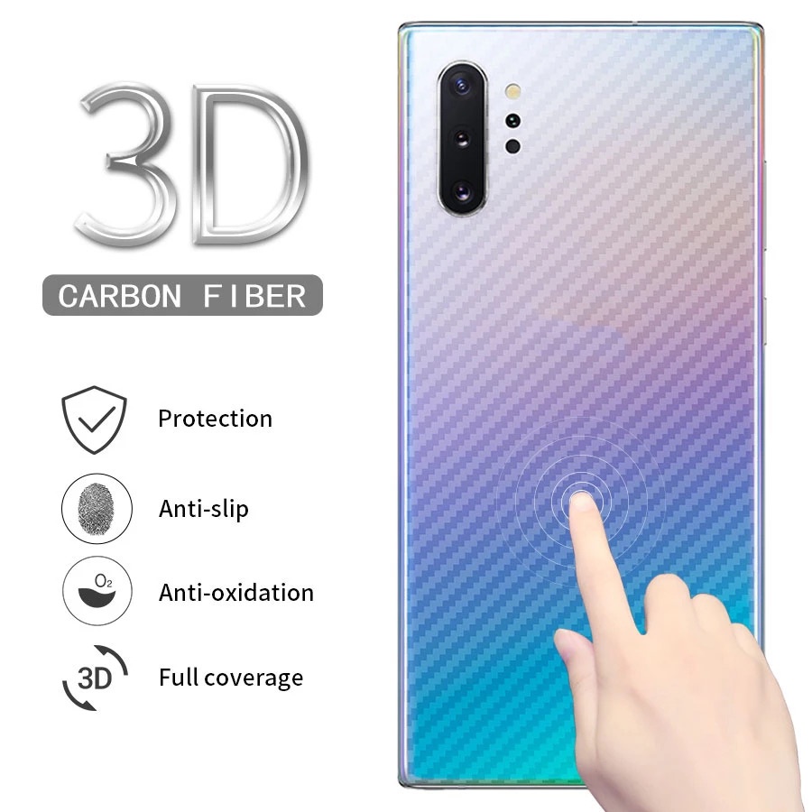 Miếng Dán Mặt Sau Điện Thoại Bằng Sợi Carbon 3d Cho OPPO Reno 8 8Z 7 7Z 6 5 4 3 Pro 6Z 5G 2F 4G 5G 2022