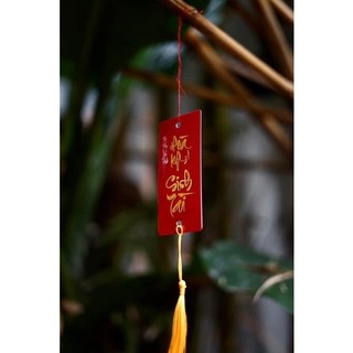thẻ treo thư pháp ngày tết 24 thẻ giấy cao cấp
