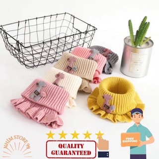 Khăn len cổ nhún dạng ống hình hươu dễ thương cho bé
