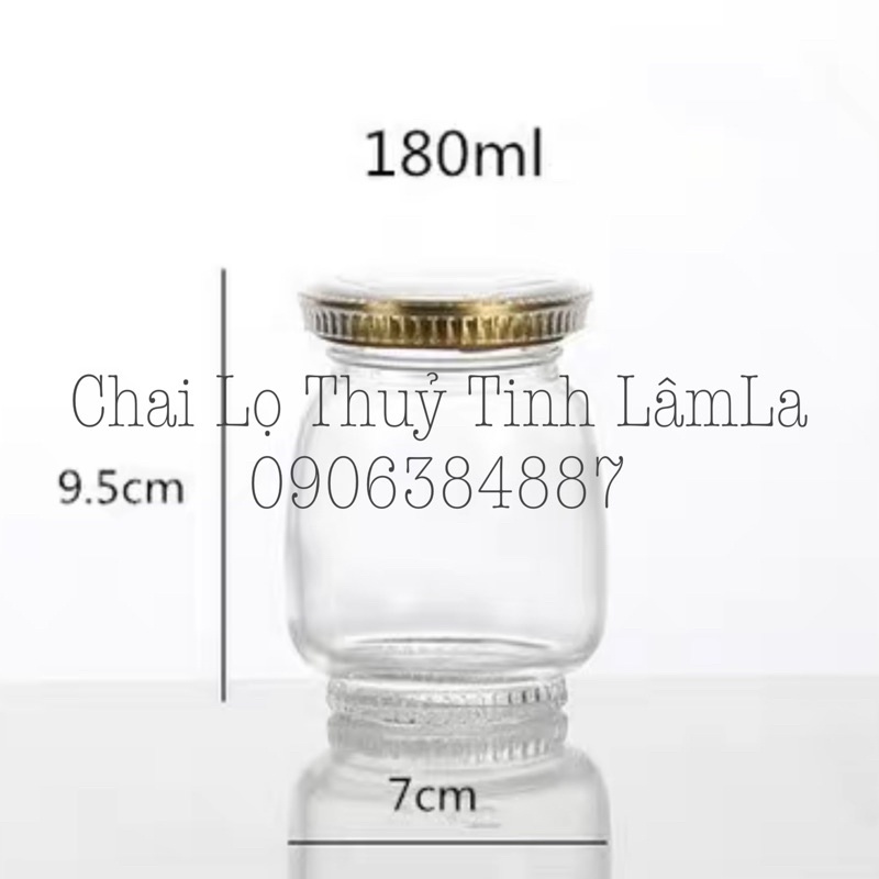 Hũ Thuỷ Tinh Đài Sen| Sen Cao | Sen Béo | Hũ Yến Nắp Thiếc 75ML 100ML ...