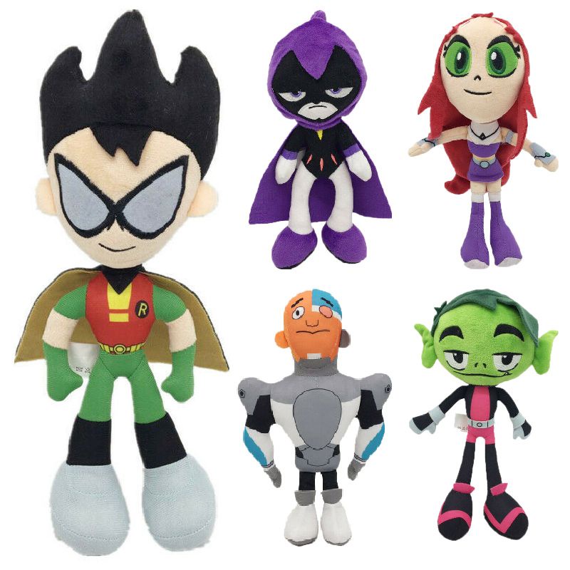 Teen Dễ Thương 10 Inch Titans Go Sang Trọng Đồ Chơi Quà Tặng Có Robin Raven Beast Boy Young Dành Cho Người Hâm Mộ