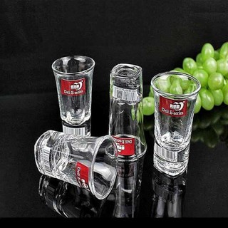 Bộ 6 chén uống rượu thủy tinh cao cấp 35ml - thiết kế dày dặn, sang trọng
