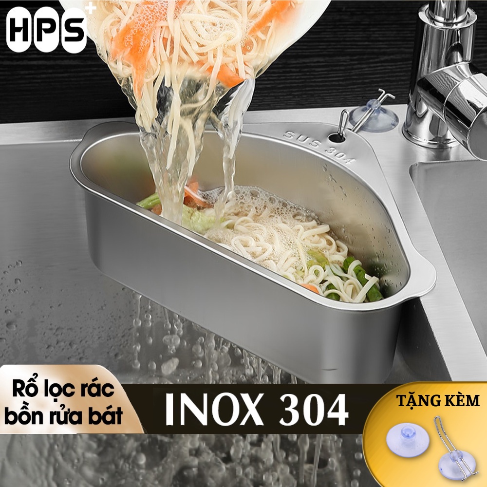 Rổ lọc rác bồn rửa chén chất liệu INOX 304 siêu bền,chống hoen gỉ, Khay ...