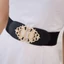 MERIGGIARE Thắt lưng co giãn rộng thời trang Váy nữ co giãn thông thường Cummerbund