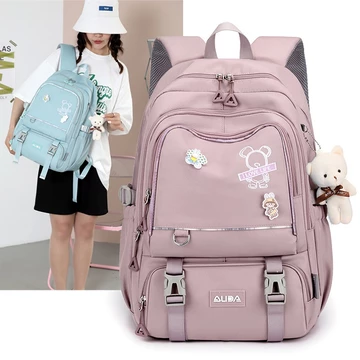 Balo nữ balo balo ulzzang balo du lịch balo chống nước balo thời trang phiên bản Hàn Quốc ( tặng kèm móc gấu bông)