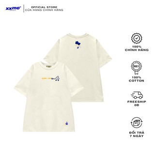 Áo thun | Áo phông nam nữ thoáng mát cao cấp Weeé Crash Tee – XXME - Beige màu be, cổ tròn, thoáng mát