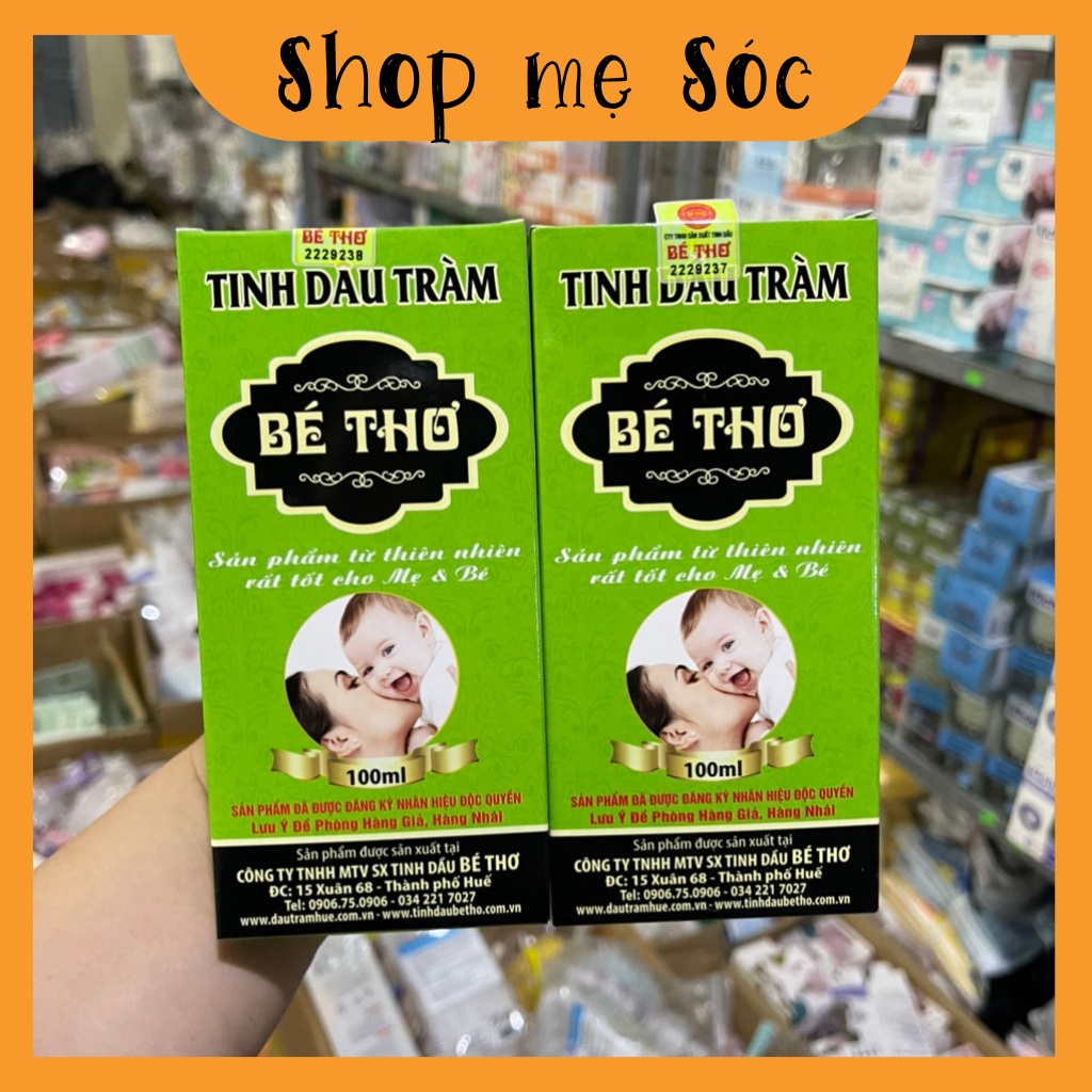 Dầu Tràm bé Thơ cho bé từ sơ sinh 100ml có tem chống hàng giả mesocshop