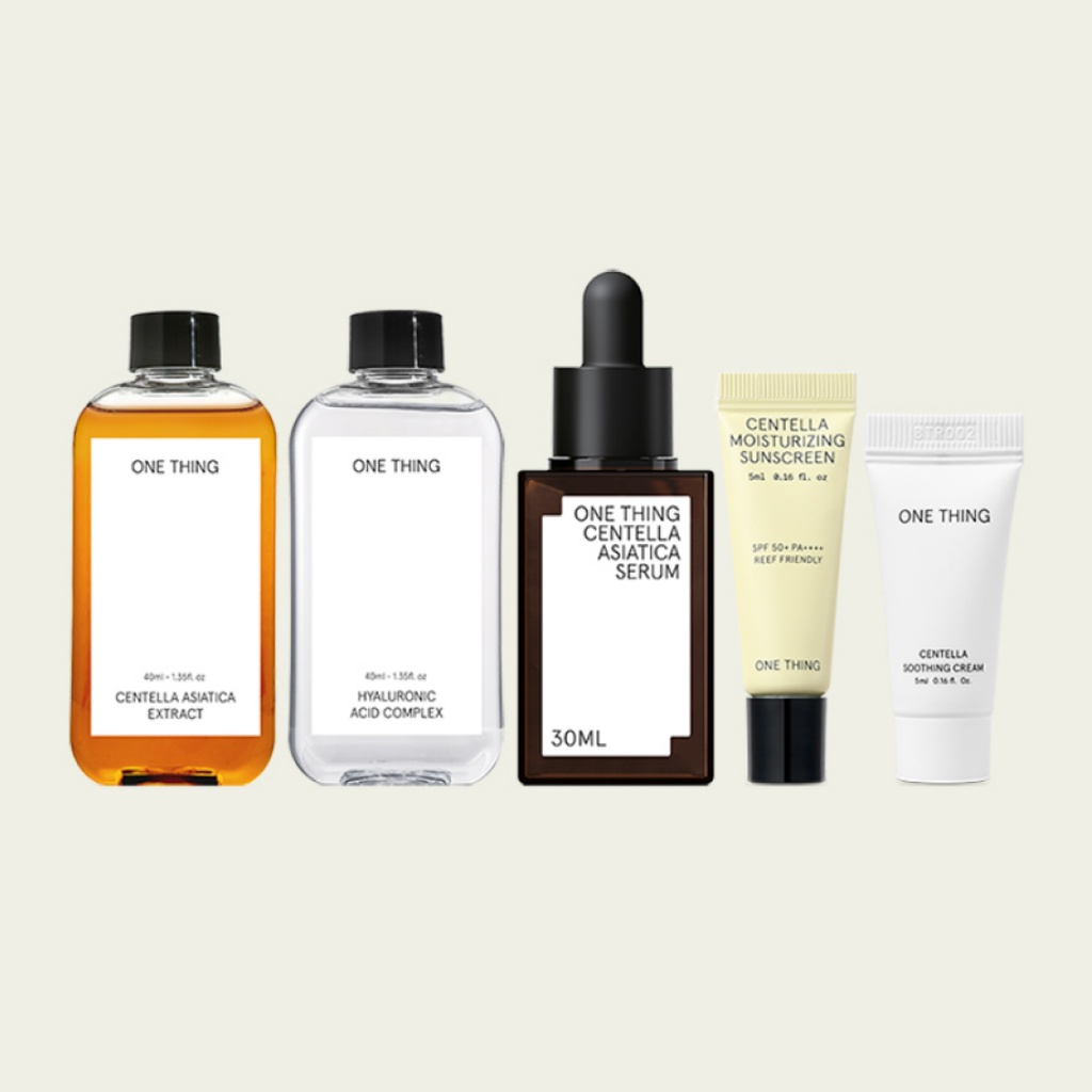 Ảnh Bộ chăm sóc da khởi đầu ONE THING Soothing Starter Kit (40ml/ 40ml/ 30ml/ 5ml/ 5ml) với chiết xuất rau má 2
