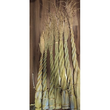 Shimenawa dây rơm khô cuộn dài trang trí Tết Nhật