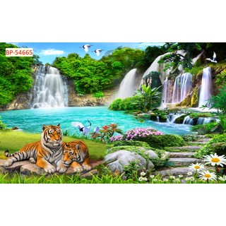 TRANH DÁN TƯỜNG CON HỔ - TRANH CON CỌP - TRANH ĐẠI BÀNG