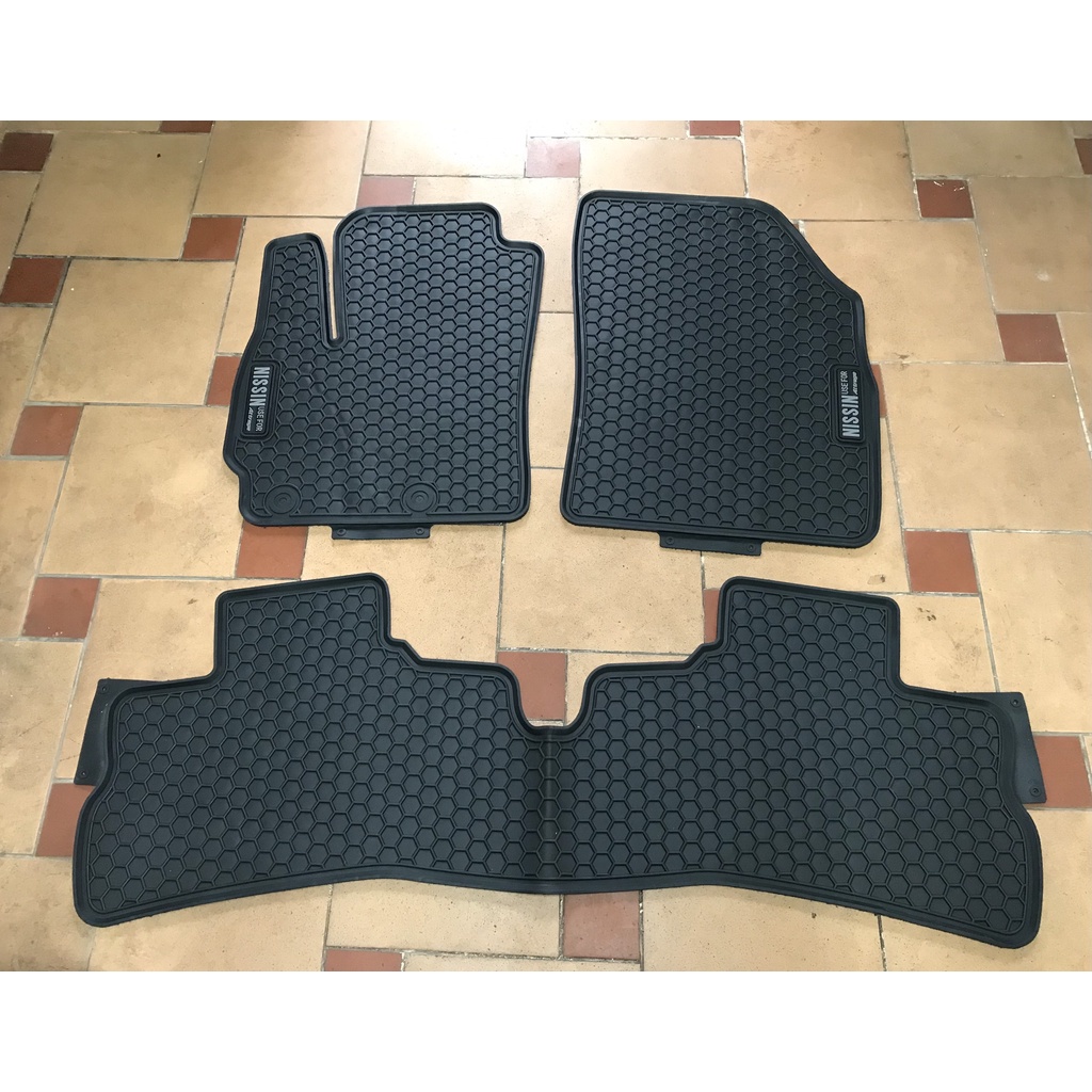 Thảm lót sàn ô tô Mitsubishi Attrage 2019-2022, bộ trải sàn cao su PVC đúc, không mùi an toàn dễ dàng vệ sinh giá tốt