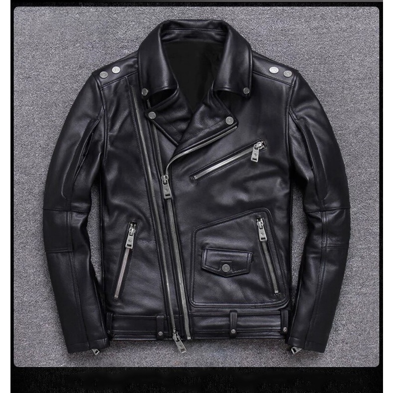 Áo khoác da nam Biker Jacket-LT07 | Shopee Việt Nam