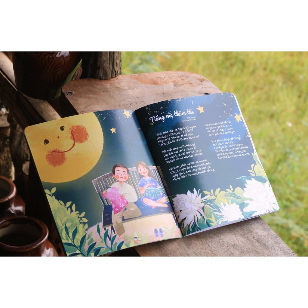 Ảnh Cuốn Dành Tặng Riêng Con bìa cứng - Sách thơ Thai Giáo cho mẹ bầu Hạnh phúc 2