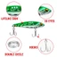 Mồi Xoay Rung Câu Cá 3D Bằng Kim Loại 7g / 10g / 14g / 17g / 20g