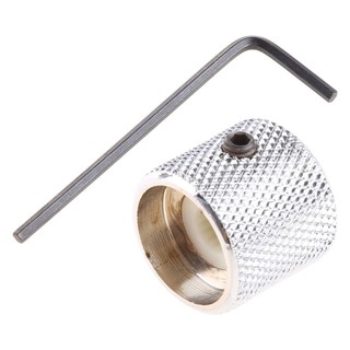 Charmantcc1 Núm Nút Âm Lượng Vòm Núm Cho Đàn Guitar Bass FD TL Kim Loại Chrome