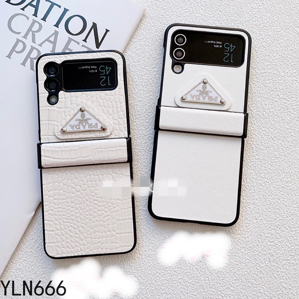 Ốp lưng gấp cổ điển chống sốc thiết kế trọn gói Vỏ điện thoại cho Galaxy Z Flip 3 4 5 6 7 7FE 5G Vỏ da PU sang trọng thời trang cho Z Flip7