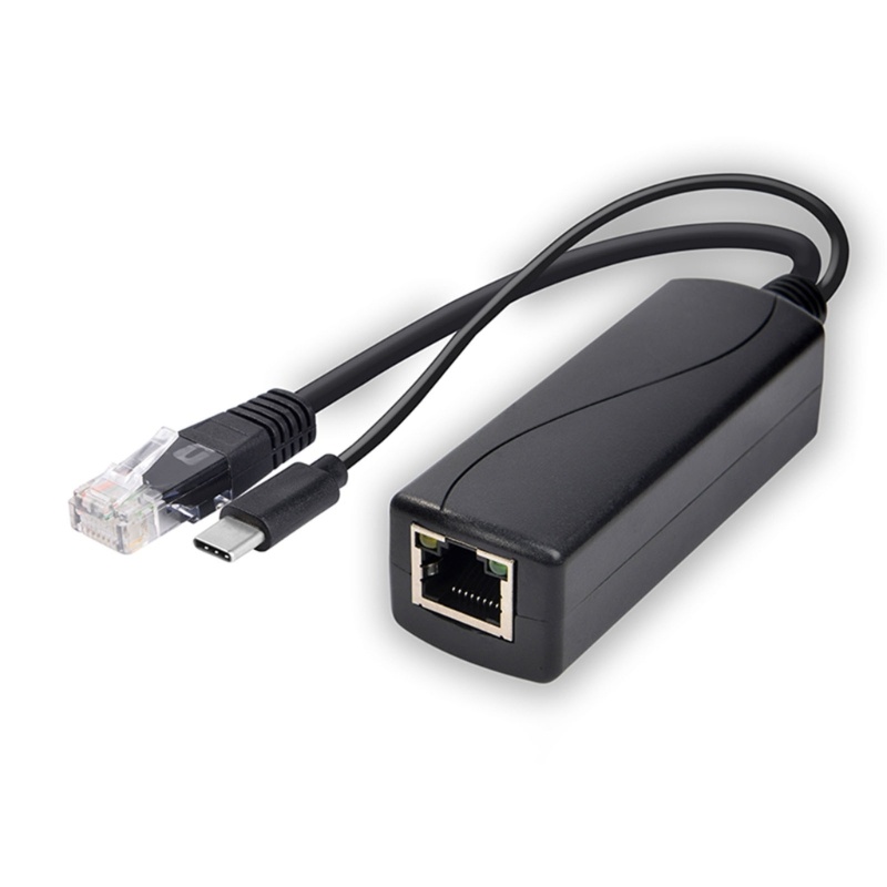 Pealike 48V sang 5V POE Splitter cho máy ảnh USB Type C 5 5x2 1 3 5x1 35
