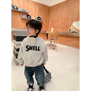Áo nỉ bông cho bé trai bé gái, áo hoodie dài tay phong cách Hàn quốc in chữ SWEEL cho bé từ 10-24kg