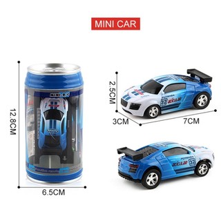 FEASTLY 1 Bộ Coke Can Car Mini Nhiều Màu Nhựa Điều Khiển Từ Xa Đua Xe