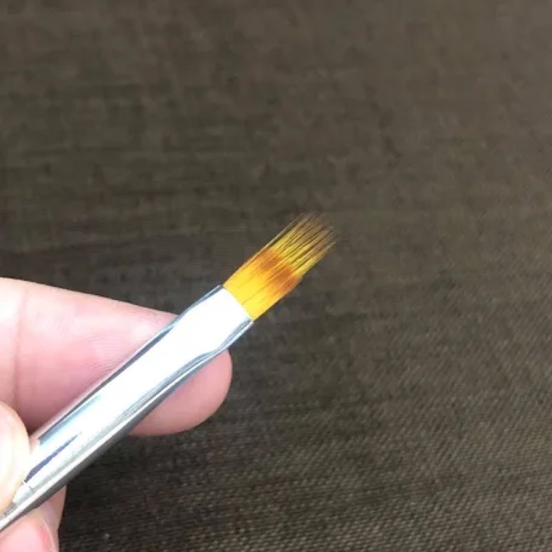 Cọ ombre cán đá sang chảnh và cán gỗ - Cọ ombre đầu dẹt, lông thưa chuyên dụng cho dân làm móng