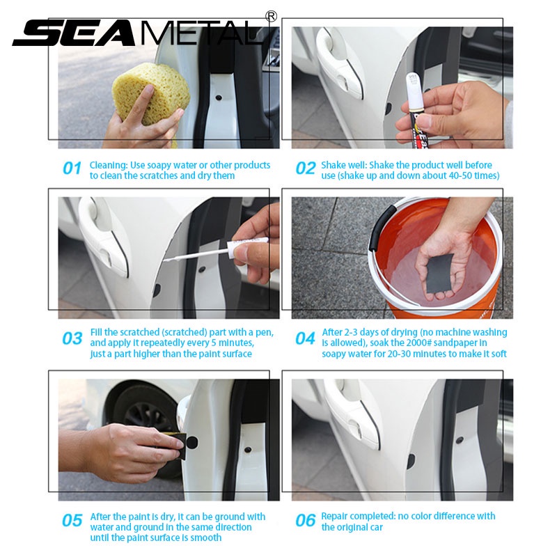 Bút xóa vết trầy xe hơi SEAMETAL bằng kim loại thông dụng