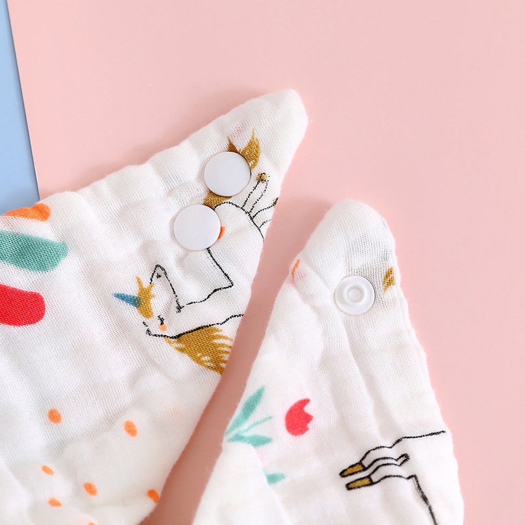 Set 5 yếm xô 6 lớp Organic Manny cho bé mesocshop