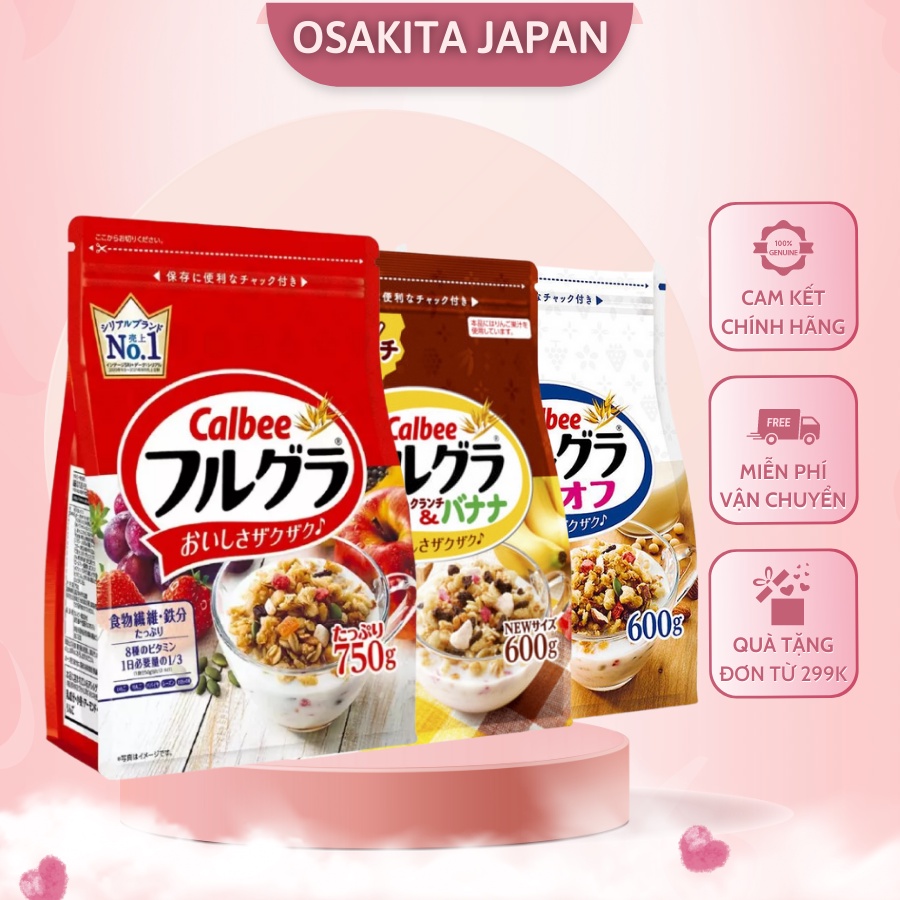 Ngũ cốc calbee Ngũ Cốc Dinh Dưỡng Hoa Quả Sấy Khô Calbee,Nội địa Nhật ...