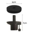 ICUCKO Cymbal Đứng Giá Đỡ Cao Su Đen Cymbal Đứng Chân Đế Điều Chỉnh Các Bộ Phận Cố Định Giá Đỡ Nhựa