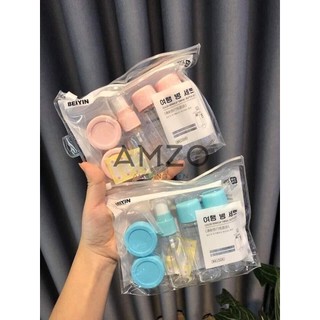 AMZO_BỘ CHIẾT MỸ PHẨM DU LỊCH MINI 5 MÓN NHỎ GỌN TIỆN LỢI