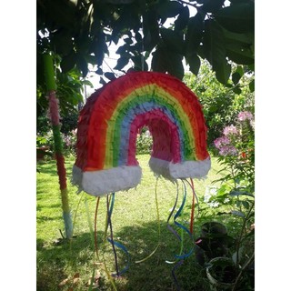 [Tặng gậy đập] Pinata Cầu Vồng Rainbow - Trò chơi đập kẹo - Trang Trí Sinh Nhật Cho Bé Trai và Bé Gái